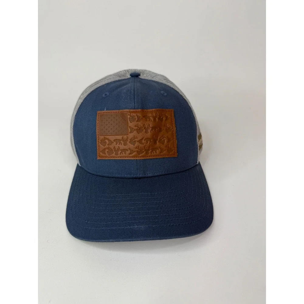Columbia PHG Trucker Hat American Flag Deer‎ Patch Hunting Fishing Outdoors